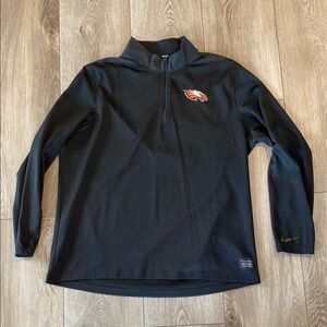Nike Golf Black Quarter-Zip Pullover Hawks